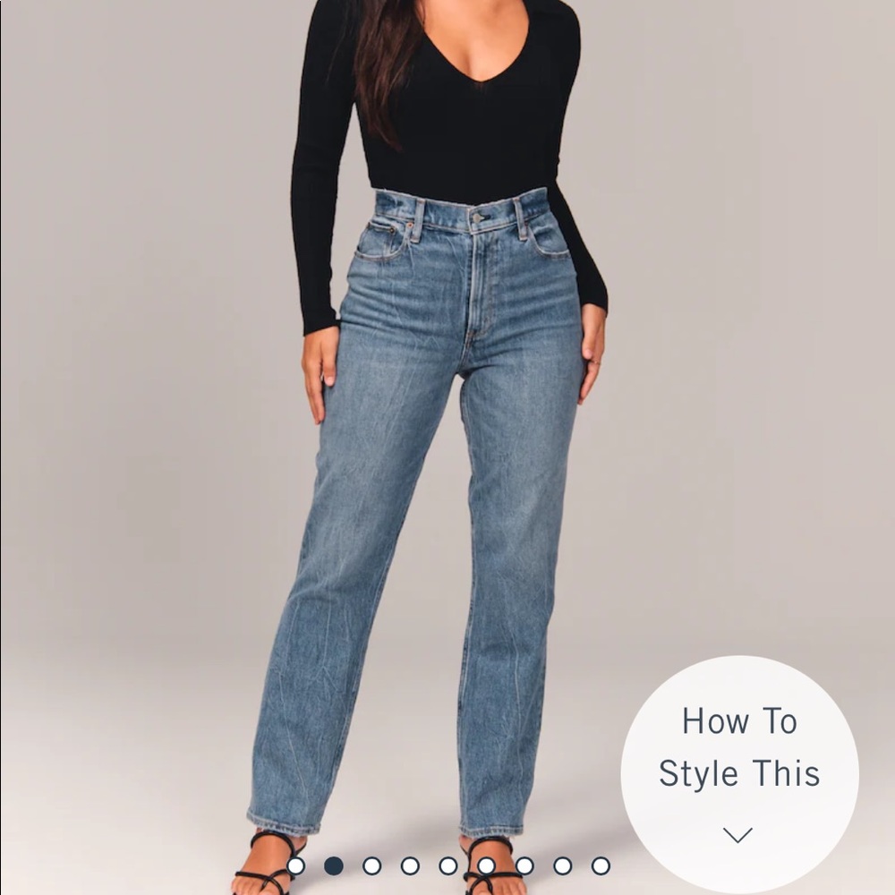 Abercrombie Curve Love Skinny High Rise Jeans Sz 27 (4) short